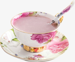 玫瑰花碗碗装藕粉高清图片