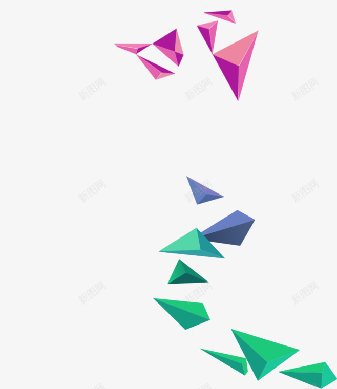 紫色三角碎片漂浮png免抠素材_新图网 https://ixintu.com 三角 免抠PNG 漂浮素材 碎片 紫色