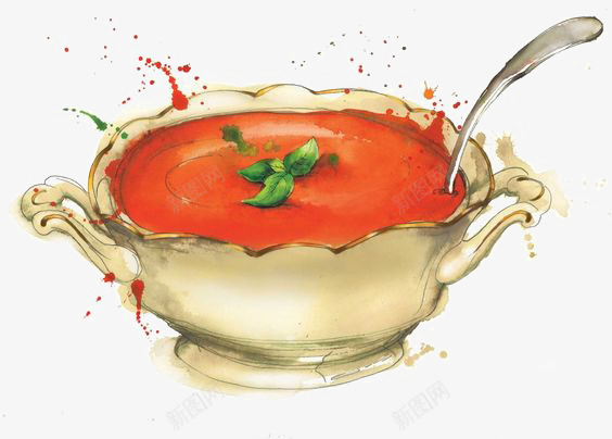 西红柿汤png免抠素材_新图网 https://ixintu.com 卡通 手绘 汤 西红柿 食物