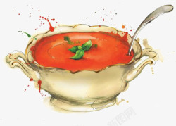 西红柿汤素材