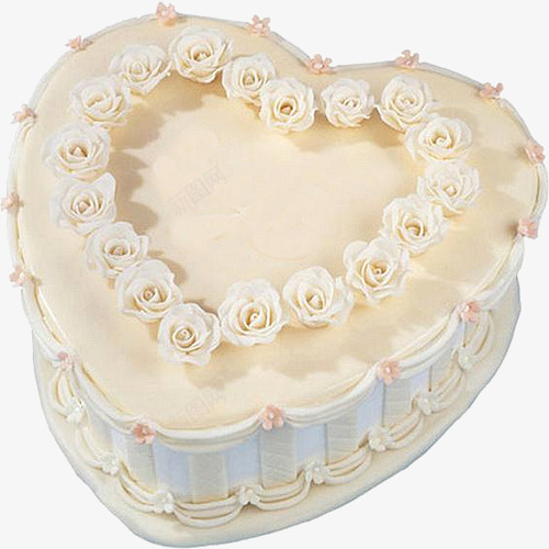 玫瑰花装饰蛋糕png免抠素材_新图网 https://ixintu.com 实物 爱心形白色蛋糕 玫瑰花装饰蛋糕 白色蛋糕 结婚蛋糕 蛋糕