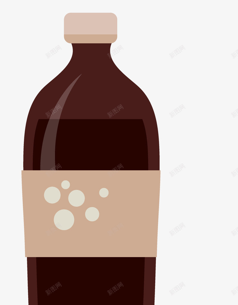 一瓶可乐手绘图案png免抠素材_新图网 https://ixintu.com 包装瓶 可乐 塑料瓶 手绘图 简图 饮品 饮料