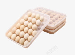 塑料保鲜盒大号多格鸡蛋储存盒高清图片