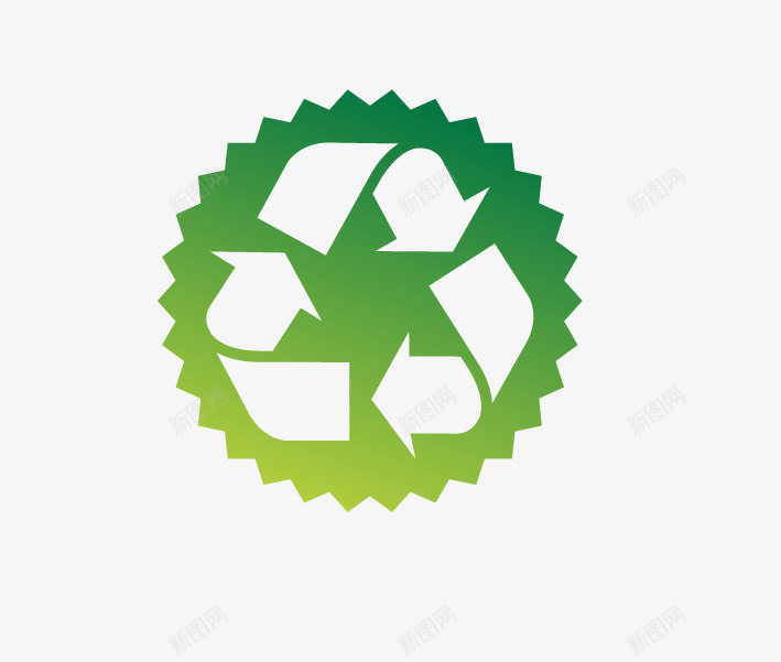 绿色循环png免抠素材_新图网 https://ixintu.com 循环利用标 箭头 绿色循环