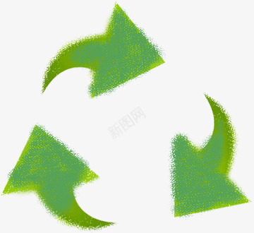 绿色环保循环箭头png免抠素材_新图网 https://ixintu.com 循环 环保 箭头 绿色