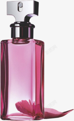 红色香水实物香水瓶高清图片