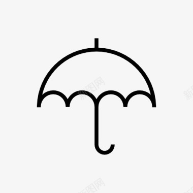 小雨伞符号图标图标