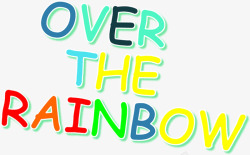 日程安排封面色彩虹色创意字母封面高清图片