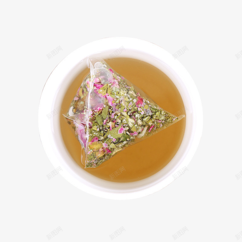 玫瑰荷叶茶png免抠素材_新图网 https://ixintu.com 手绘 杯子 玫瑰花 白色 简图 粉色 绿色 茶包 荷叶