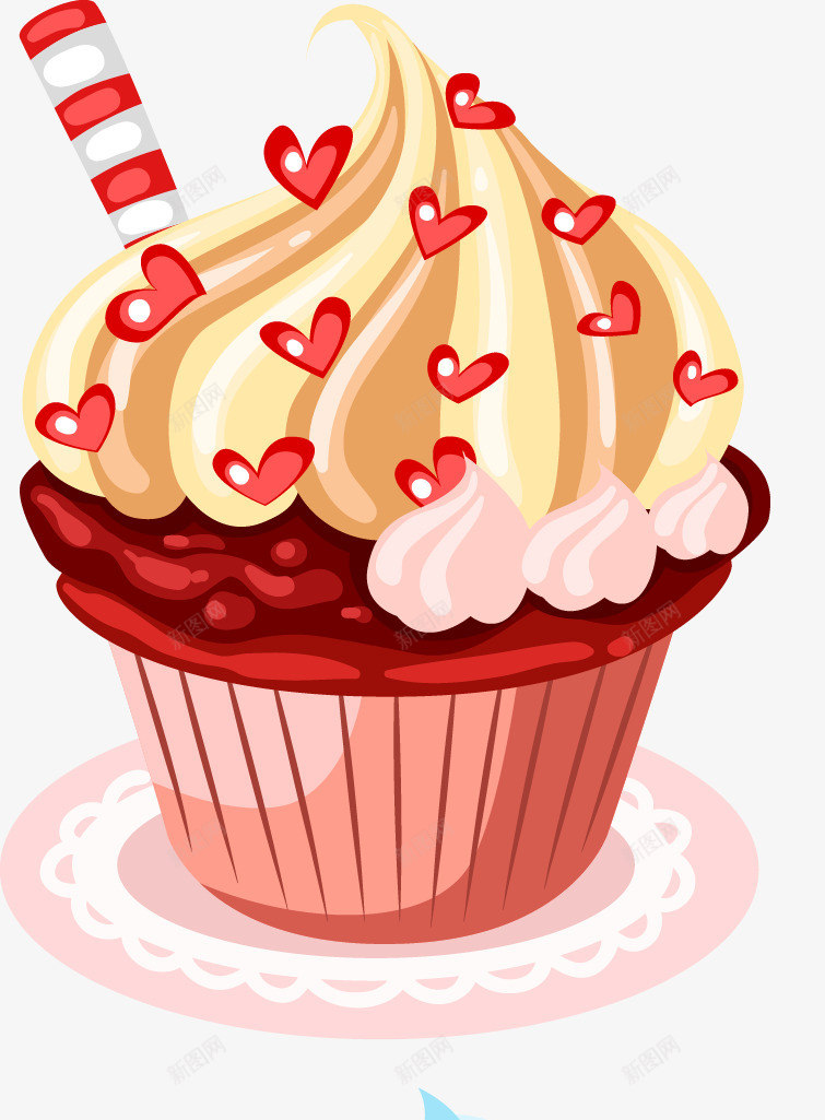 纸杯蛋糕片png免抠素材_新图网 https://ixintu.com AI 奶油 巧克力 广告设计 玛芬蛋糕 纸杯蛋糕 草莓 蕾丝 蝴蝶结 设计