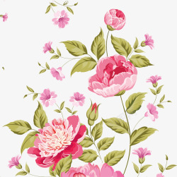 粉色海粉色水彩玫瑰矢量图高清图片