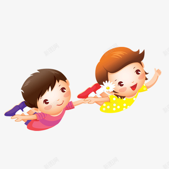 儿童的世界psd免抠素材_新图网 https://ixintu.com 世界 儿童 快乐 梦幻 飞翔 黄色