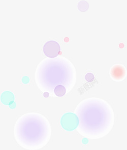 紫色圆点漂浮素材