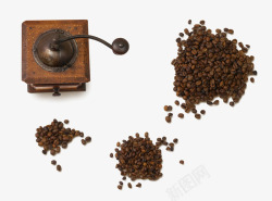 复古咖啡豆小工具素材