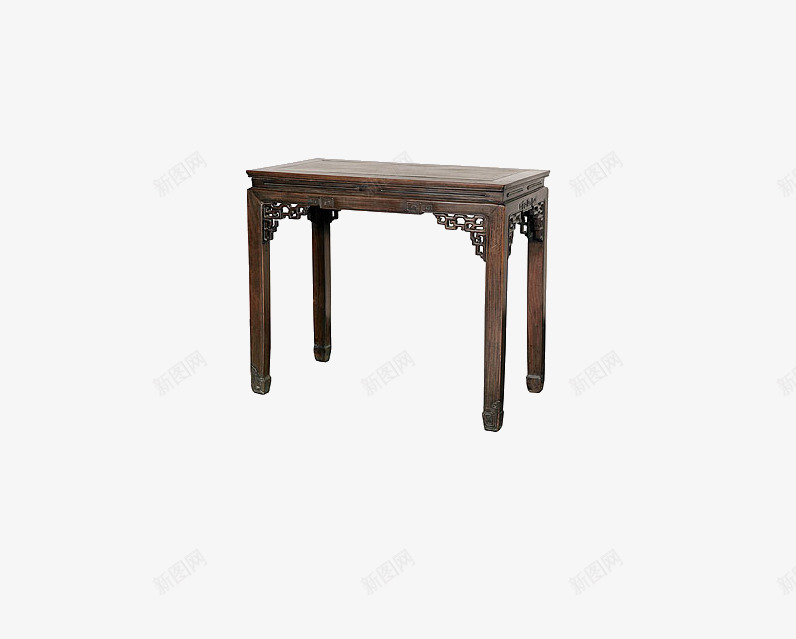 木桌子png免抠素材_新图网 https://ixintu.com 中式 复古 家具 木头 木桌子