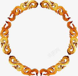 古典环形中式古典环形金属装饰品高清图片