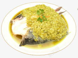 酸菜剁椒鱼头素材