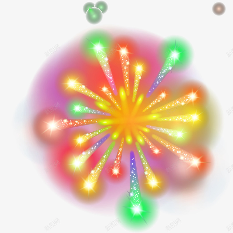 彩色绚烂装饰礼花绽放矢量图ai免抠素材_新图网 https://ixintu.com 彩色 矢量烟花 礼花 绚烂 绽放 绽放的烟花 装饰图案 矢量图