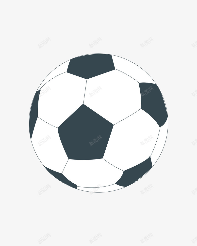 黑白色手绘足球png免抠素材_新图网 https://ixintu.com 卡通足球 手绘足球 效果图 线条足球 足球 运动足球