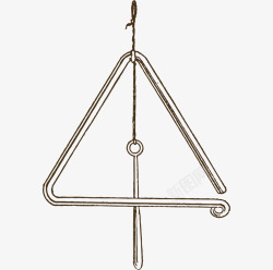 三角铁矢量三角铁乐器图标高清图片