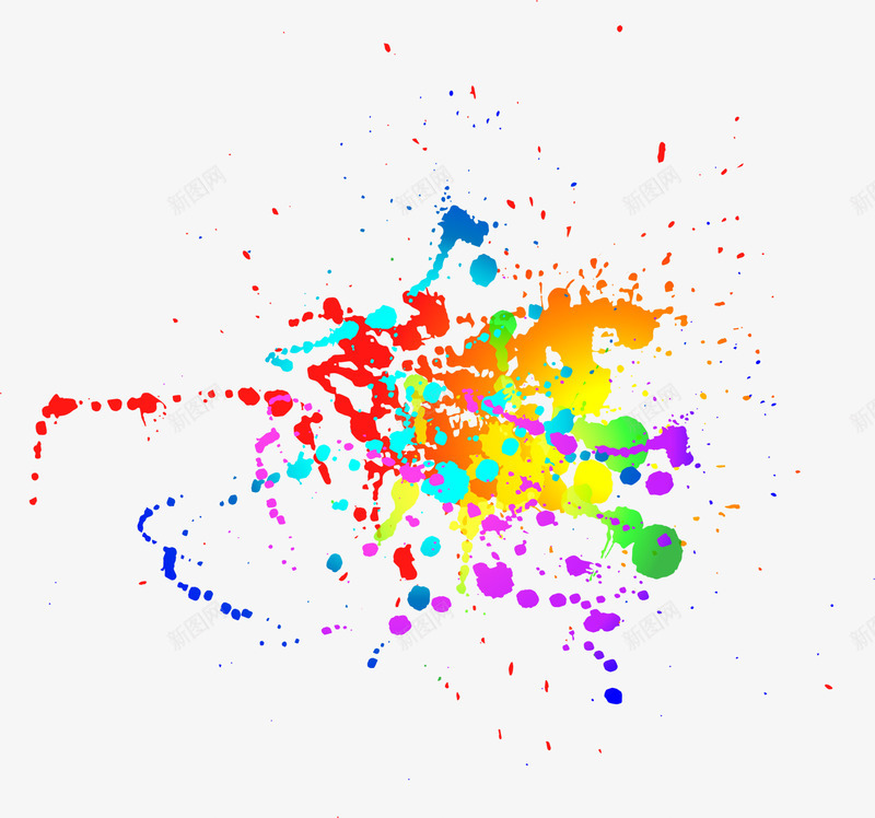 多彩颜料水彩png免抠素材_新图网 https://ixintu.com 多彩 梦幻 水彩 涂料 清新 绘画 美术 颜料