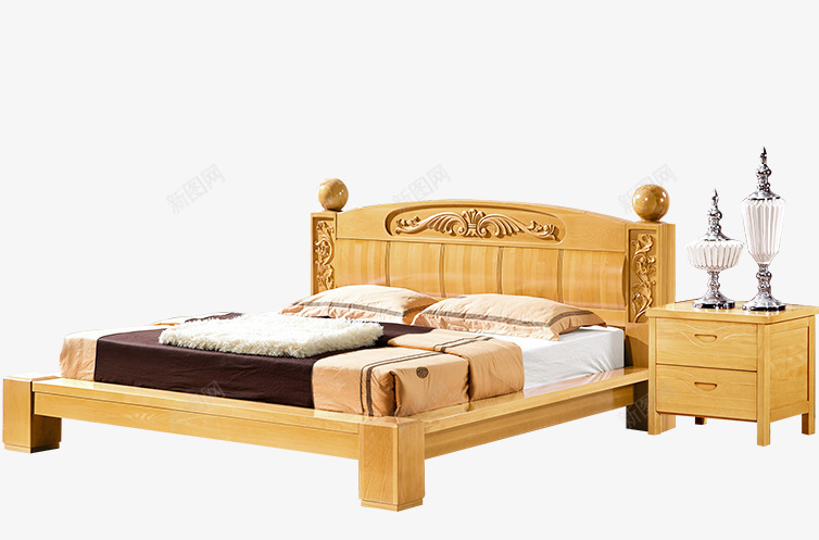 床png免抠素材_新图网 https://ixintu.com 中式家具 家具 家装 黄色