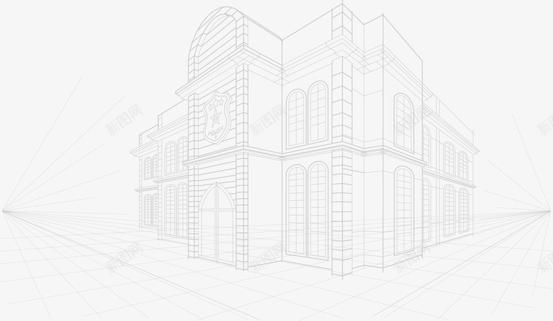 时尚线性房子模型png免抠素材_新图网 https://ixintu.com 底纹 建筑 建筑模型 建筑设计 手绘房子 时尚线性房子模型设计 线性 线条 线条房子