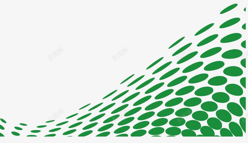 绿色波点矢量图ai免抠素材_新图网 https://ixintu.com 圆点 曲线圆点 波点 绿色圆点 矢量图