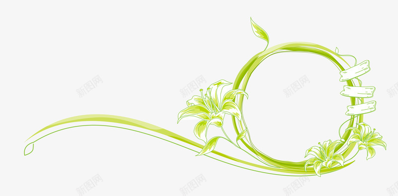 花纹花边png免抠素材_新图网 https://ixintu.com 古典浪漫 底纹边框 炫彩花卉 花纹花边 韩式花纹