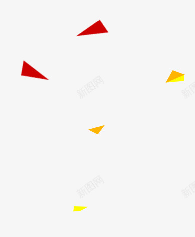 几何装饰png免抠素材_新图网 https://ixintu.com 三角形 几何 彩色块