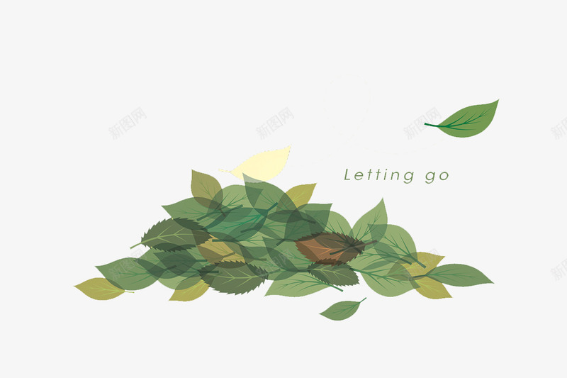 复古精美树叶封面psd免抠素材_新图网 https://ixintu.com 创意插画设计 卡通贺卡封面 手绘插画