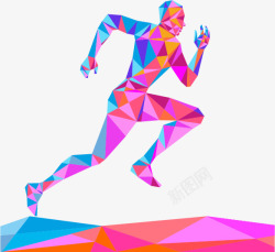 动感跑步创意运动跑步人物高清图片