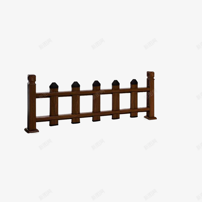 庭院围栏png免抠素材_新图网 https://ixintu.com 中式栏杆 实木栏杆 庭院围栏 木质护栏