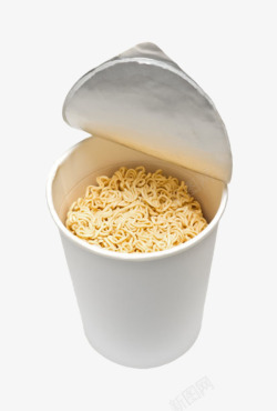 面粉包装白色塑料碗里的方便面高清图片