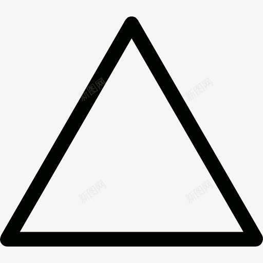 提高图标png_新图网 https://ixintu.com 三角形 图形工具 多媒体选项 形状 界面 锐化