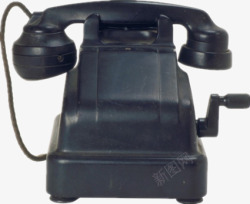手摇旧式的电话高清图片