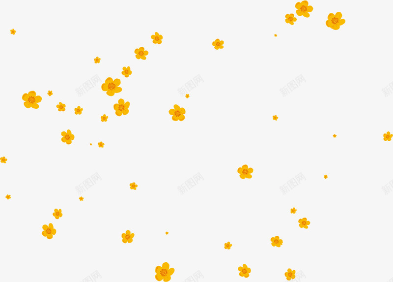 黄色梦幻星光花朵png免抠素材_新图网 https://ixintu.com 星光 梦幻 花朵 设计 黄色