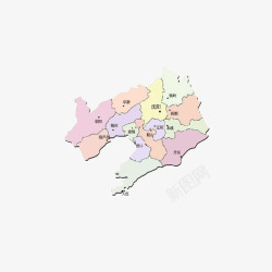 辽宁省城市地图素材