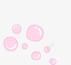 粉红气泡素材