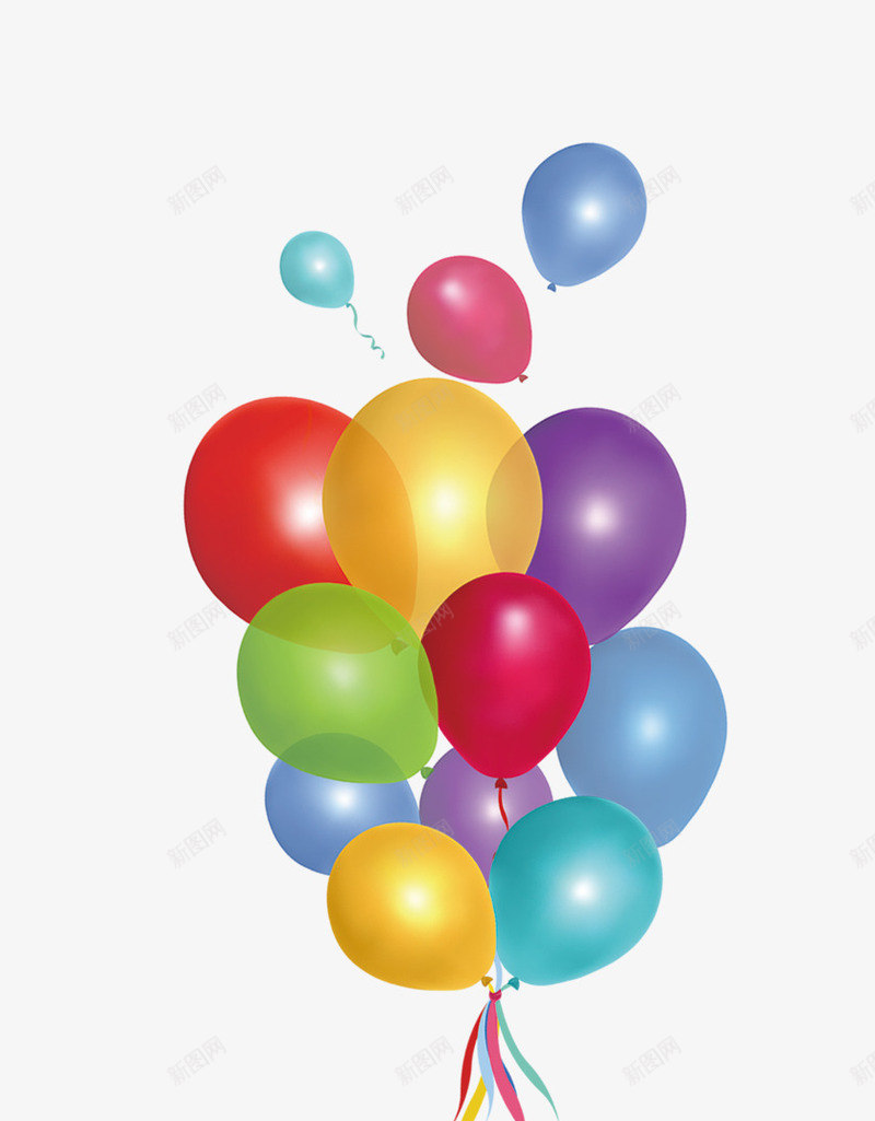 悬浮气球png免抠素材_新图网 https://ixintu.com 半透明 半透明素材 悬浮 悬浮素材 气球 矢量素材 装饰气球