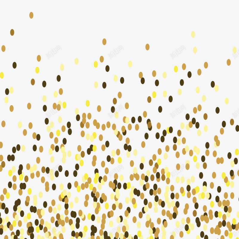 金色圆点节日图标psd_新图网 https://ixintu.com 图标 圆点 平面 形状 活动 节日 设计 金色