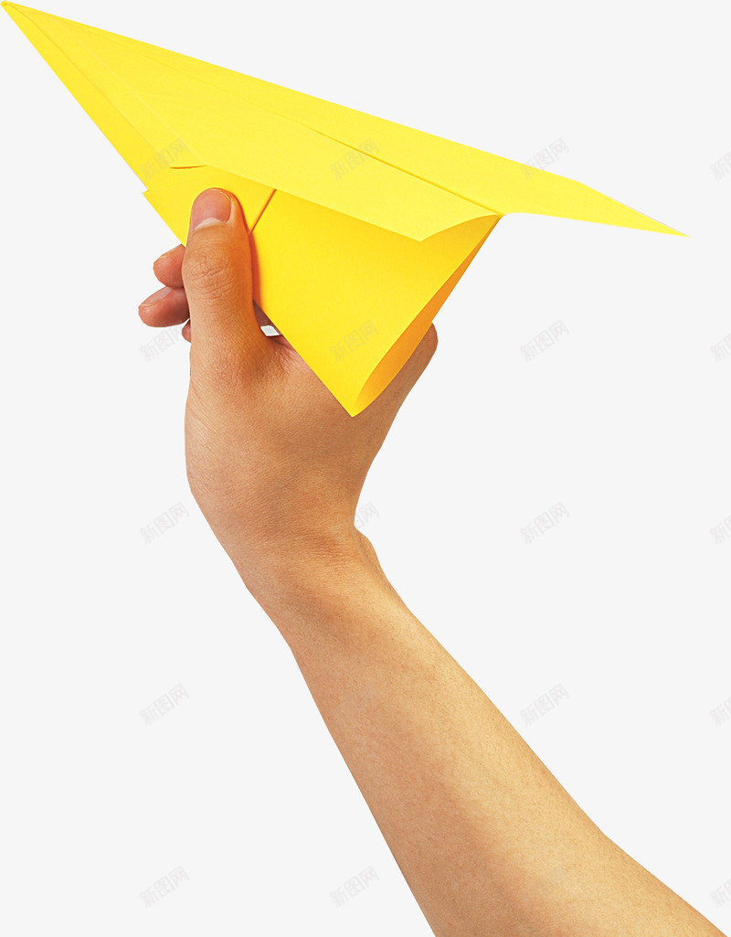 摄影黄色纸飞机效果图png免抠素材_新图网 https://ixintu.com 摄影 效果图 飞机 黄色