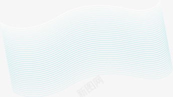 曲线png免抠素材_新图网 https://ixintu.com 效果图层 渐变色 立体 蓝色曲线 蓝色炫光