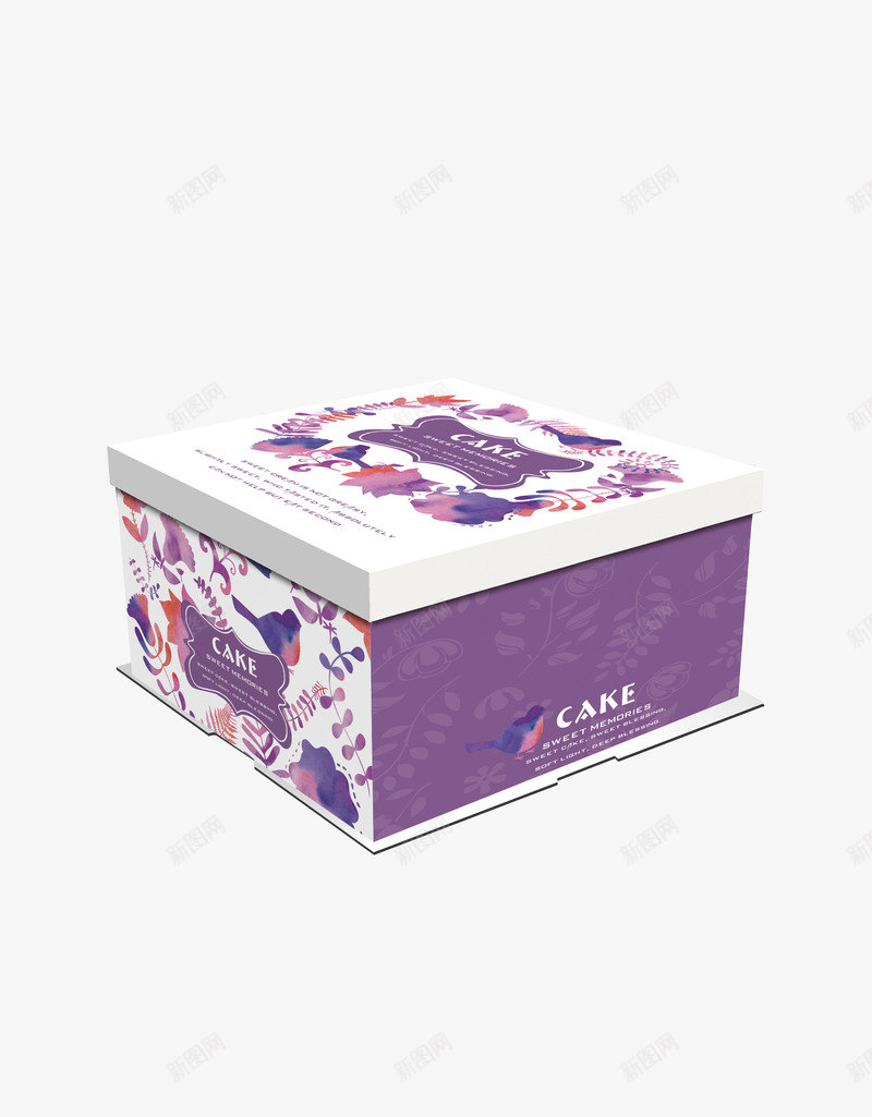 蛋糕礼盒png免抠素材_新图网 https://ixintu.com 包装 礼盒 纸盒 蛋糕