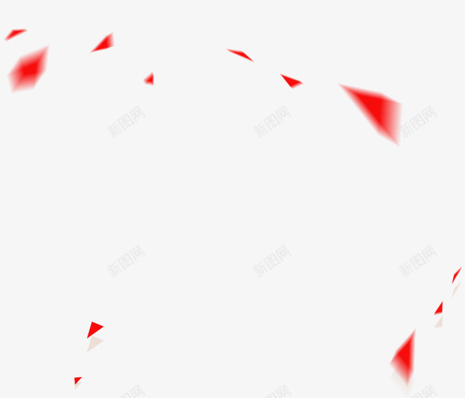 红色三角形元素png免抠素材_新图网 https://ixintu.com 三角形 元素 红色