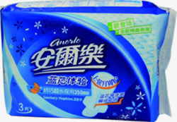 安尔乐卫生巾安尔乐蓝芯体验卫生巾加长包装高清图片