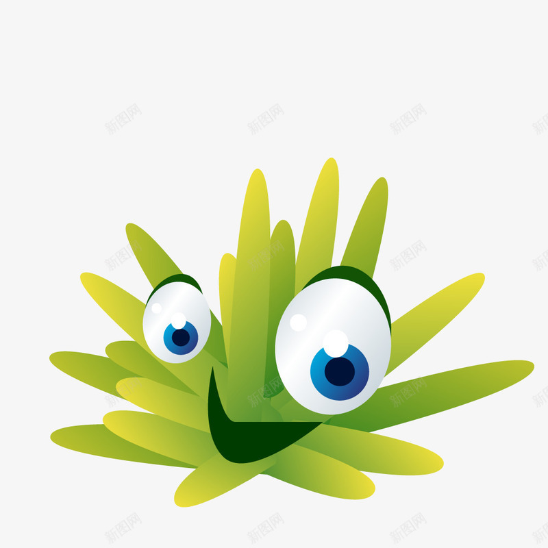 绿色的卡通小草表情png免抠素材_新图网 https://ixintu.com 免抠图 小草表情 效果图 眼镜 绿色小草 表情 表情特效 装饰图 装饰画