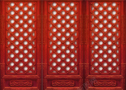 中式古典艺术门电商素材