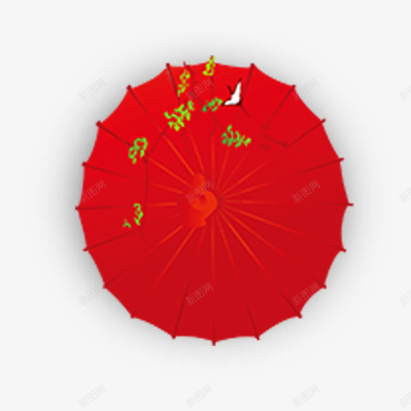 红色纸伞psd免抠素材_新图网 https://ixintu.com 3D PNG免抠图 PNG免抠图下载 中国风 中式 传统 工艺 装饰