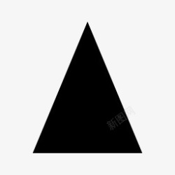 triangle形状三角形等腰黑色默认图标高清图片